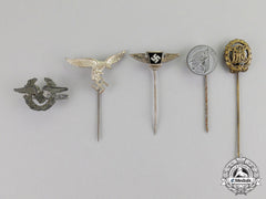 Germany. Five Third Reich Period Stick Pins And Badges