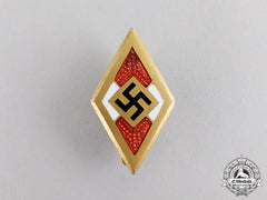 Germany. A Large Hj Golden Honour Badge; Numbered 40284