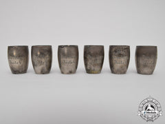 Germany, Imperial. A Set Of Victory Shot Glasses To The Famous Jasta 4 Flying Circus
