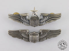 United States. A Pair Of United States Army Air Force (Usaaf) Pilot And Senior Pilot Badges