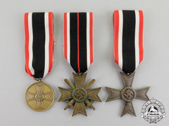 Germany. Three War Merit Medals And Second Class Crosses