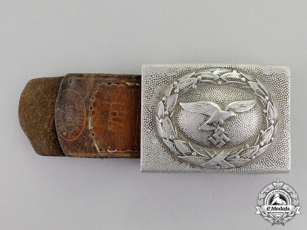 germany._a1939_manufacture_luftwaffe_em/_nco’s_standard_issue_belt_buckle_c17-7012