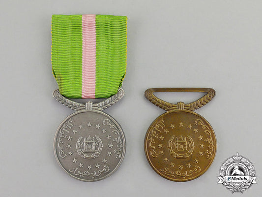 afghanistan._two_order_of_the_sun_merit_medals,_c.1950_c17-7478