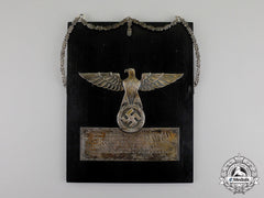 Germany. A Wall Plaque With Inspirational Quote To Pilots By A.h. Personal Pilot
