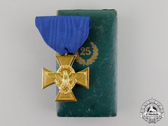 Germany. A Mint Third Reich Period Police 25-Year Long Service Cross In Its Presentation Case