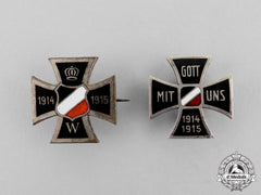 Germany. Two First War Period Patriotic Pins