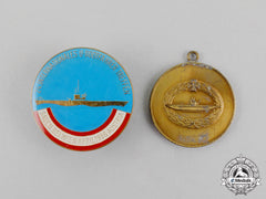 Germany/Austria. A Grouping Of Two Veteran’s Organization Submarine Badges