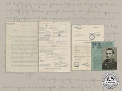 Germany. A Document Group To First War Pilot (Kia) & Second War Heer Nco (Wia), Brothers Michael And Willy Ringler