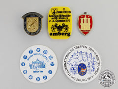 Germany. Five Post War Veteran’s Organization Badges