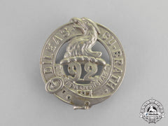 Canada. A 92Nd Infantry Battalion "48Th Highlanders" Glengarry Badge
