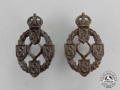Canada. A Second War Pair Of Royal Electrical And Mechanical Engineers (Reme) Collar Tabs