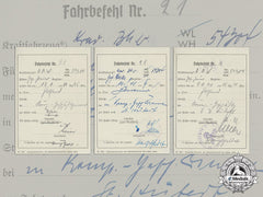 Germany. Three Wartime Driving Orders, Pioneer Battalion 30