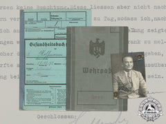 Germany. A Wehrpaß & Health Book To Feldwebel Otto Hoffmann