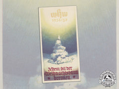 Germany. A Winterhilfswerk (Whw) Set Of Christmas Tree Burning Handout, 1936-1937