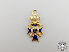 Bavaria. An Order Of Military Merit, Miniature Officer’s Cross In Gold With Flames