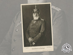 Germany, Imperial. A Period Postcard With Studio Portrait Of Generaloberst Josias Von Heeringen (Pour Le Mérite)