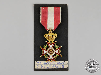 monaco,_principality._an_order_of_st._charles_in_gold,_i_class_knight,_c.1930_c18-012574