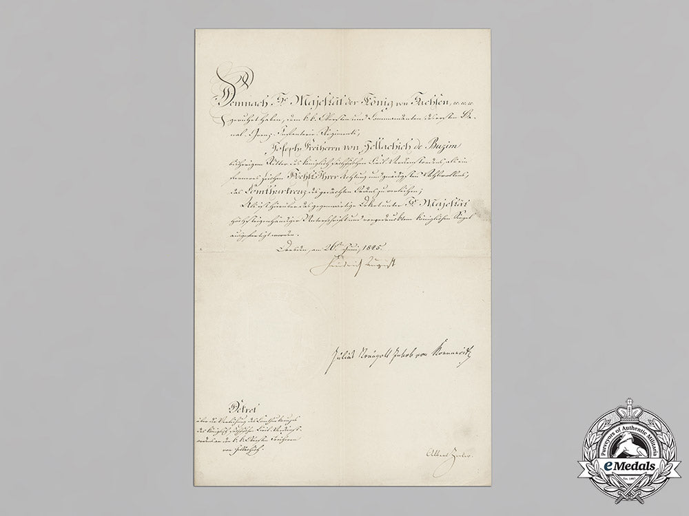 croatia._a_historically_important_pair_of_award_documents_to_national_hero_josip_jelačić_von_bužim_c18-013600