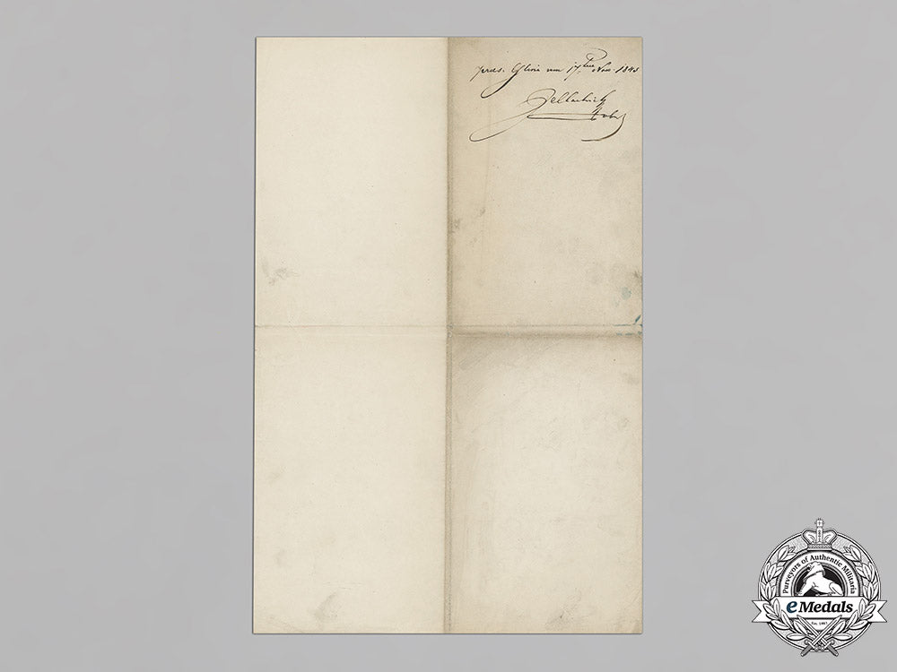 croatia._a_historically_important_pair_of_award_documents_to_national_hero_josip_jelačić_von_bužim_c18-013603