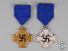 Germany.  Two Civil Faithful Service Crosses