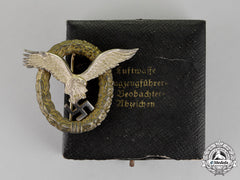 Germany. A Cased Luftwaffe Combined Pilots/Observer Badge, By F. Linden Of Lüdenscheid, C. 1944