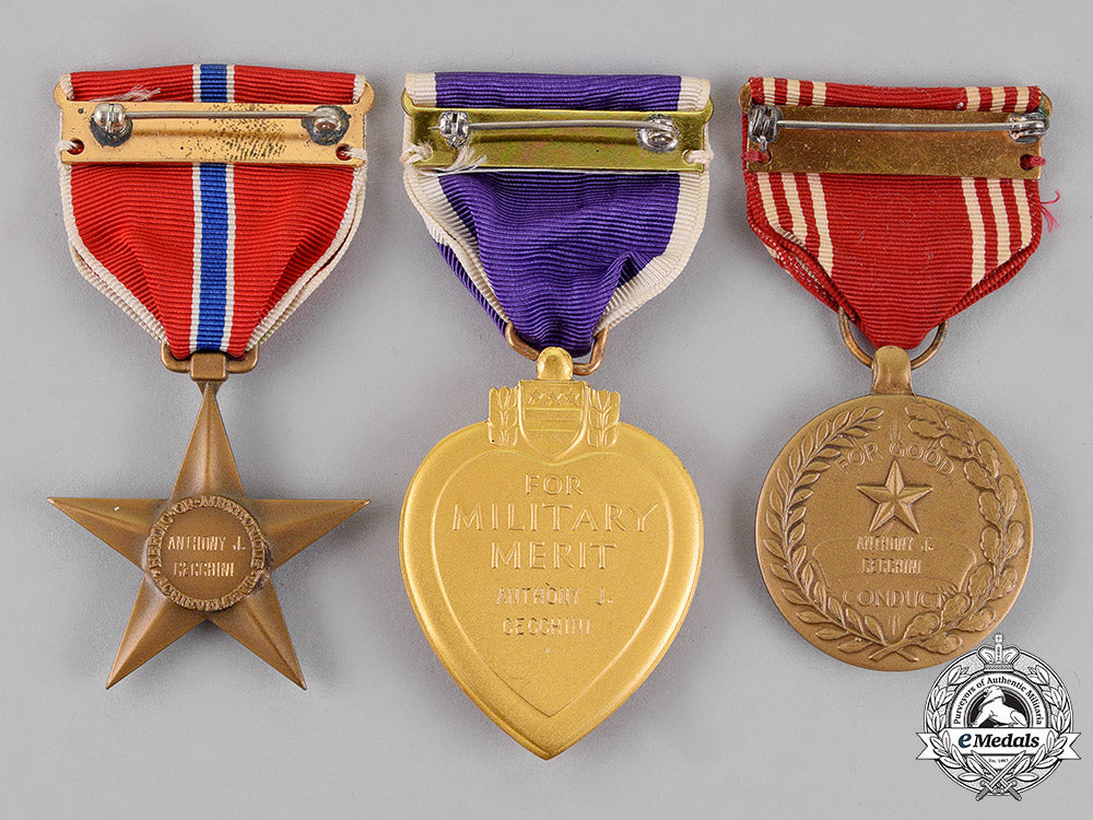 united_states._a_bronze_star&_purple_heart_pair_to_staff_sergeant_cecchini,_for_courage_at_okinawa_c18-014519