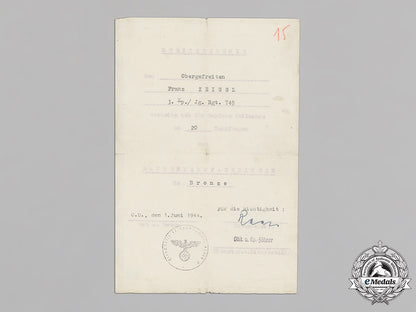 germany,_heer._the_award_documents_to_obergefreiter_franz_zeissl,_anti-_partisan_badge_c18-014856