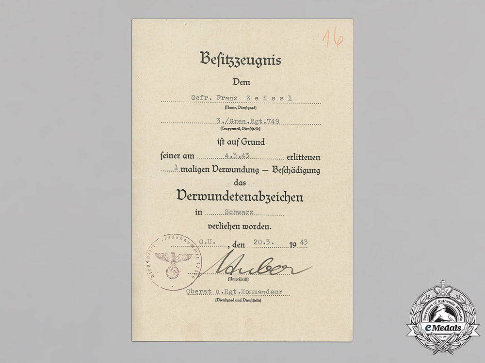 germany,_heer._the_award_documents_to_obergefreiter_franz_zeissl,_anti-_partisan_badge_c18-014859