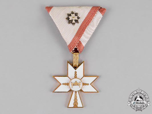 croatia._an_order_of_king_zvonimir's_crown,_third_class_knight,_with_gc_miniature_c18-014893