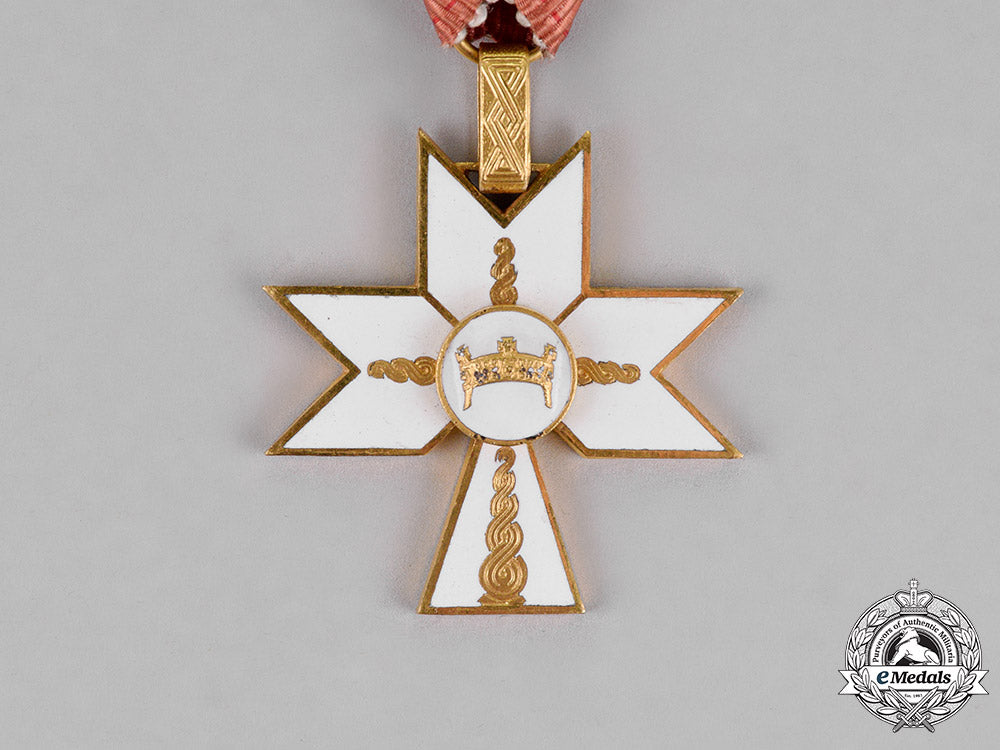 croatia._an_order_of_king_zvonimir's_crown,_third_class_knight,_with_gc_miniature_c18-014894