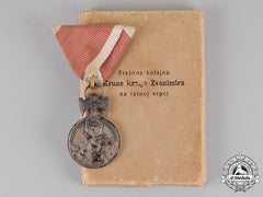 Croatia. An Order Of King Zvonimir's Crown, Silver Grade Merit Medal, Cased