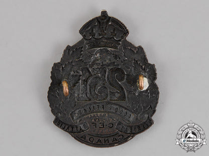canada._a_scarce_silver251_st_infantry_battalion_officer's_cap_badge,_c.1917_c18-015880