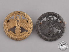 Austria. A Grouping Of Two Tiroler Marksmanship Badges, Gold And Silver Grade