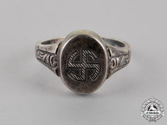 Germany, Third Reich. A Patriotic Ring In A Presentation Box