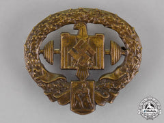 Germany. A Drl Heavy-Weight Sports Badge, In Bronze, Second Type, By F. Schmidhäusler