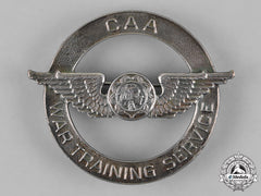 United States. A Civil Aeronautics Administration (Caa) War Training Service Cap Badge