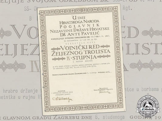 croatia._a_military_order_of_trefoil_award_doc._to_ss-_obersturmbannführer_karl_berchtold_c18-018471