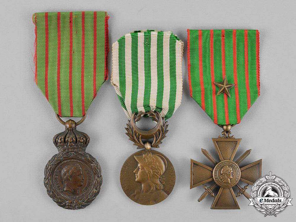 france,_republic._a_lot_of_three_medals&_awards_c18-018735