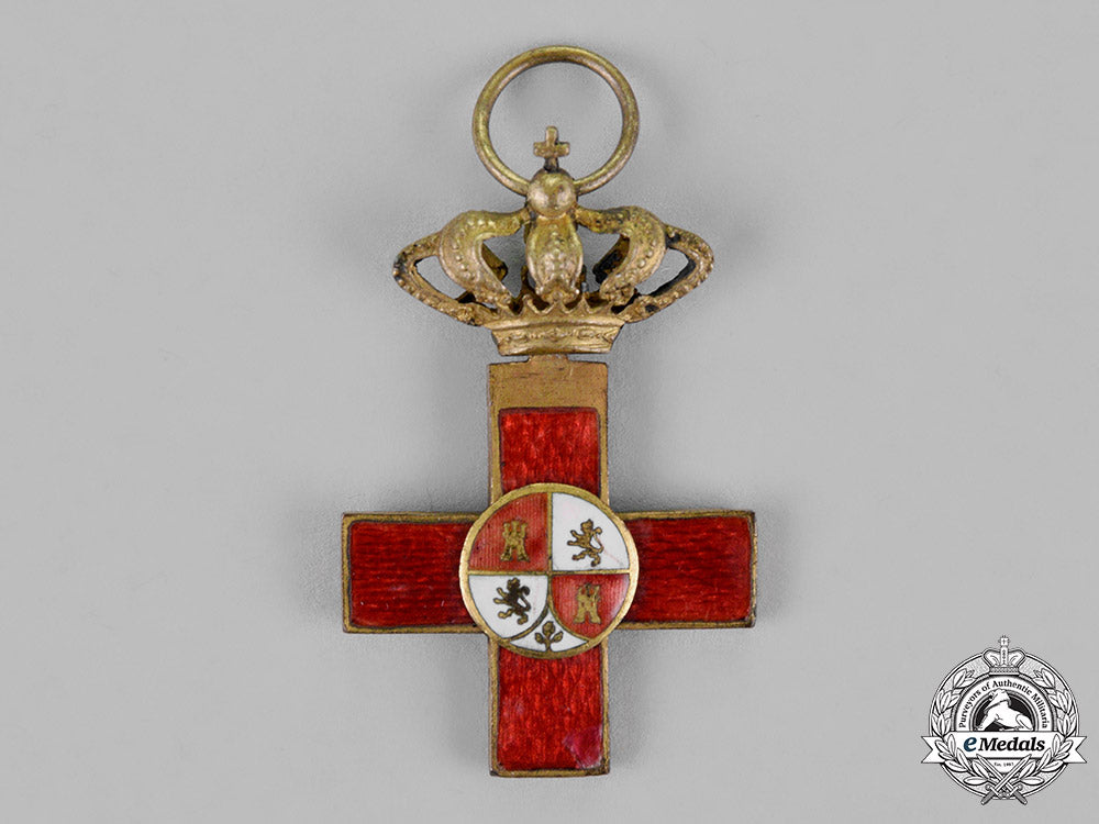 spain,_restoration._an_order_of_military_merit,_i_class_cross,_red_distinction_c.1875_c18-018757