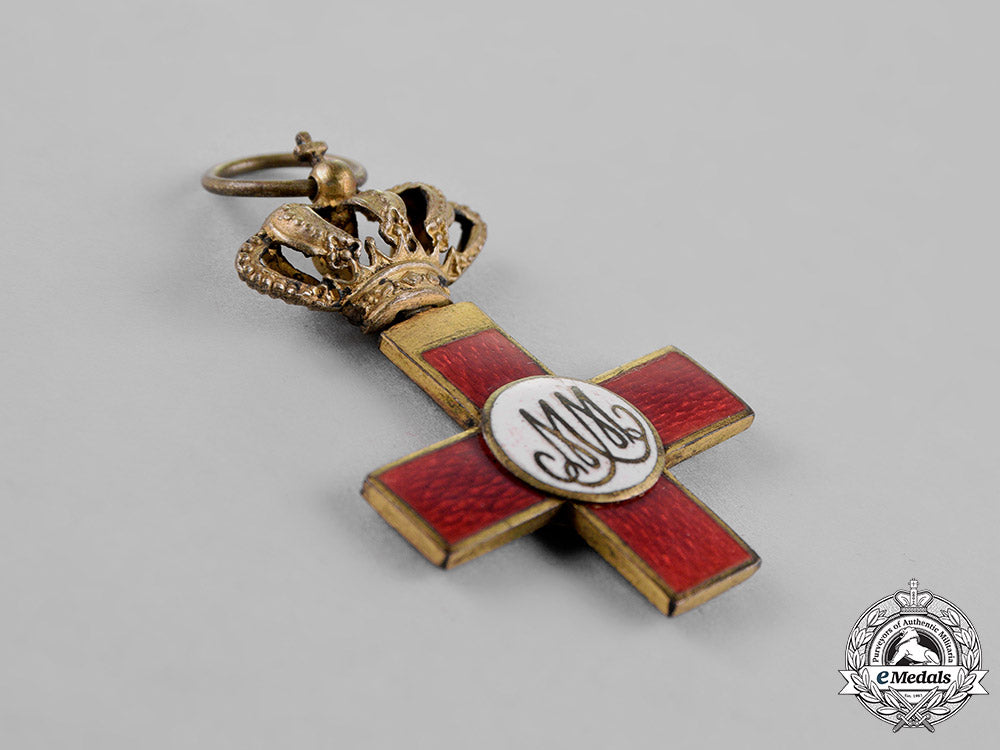 spain,_restoration._an_order_of_military_merit,_i_class_cross,_red_distinction_c.1875_c18-018760