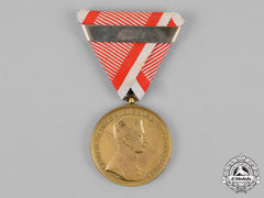 Austria, Imperial. A Bravery Medal, Gold Grade With Second Award Clasp, C.1917