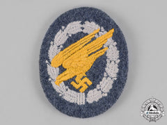 Germany. An Unissued Luftwaffe Fallschirmjäger/Paratrooper Badge; Cloth Version