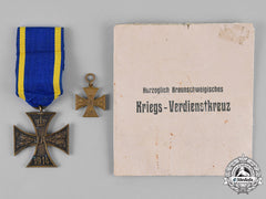 Braunschweig. A War Merit Cross, Second Class, With Miniature Pennant And Paper Packet