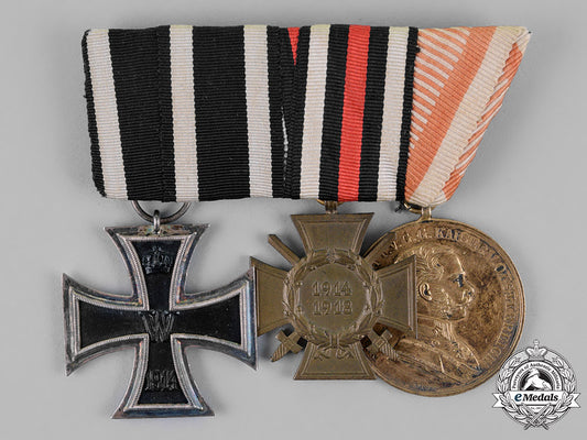austria,_empire._a_medal_bar_of_three_medals,_awards,_and_decorations_to_an_austrian_recipient_c18-019531