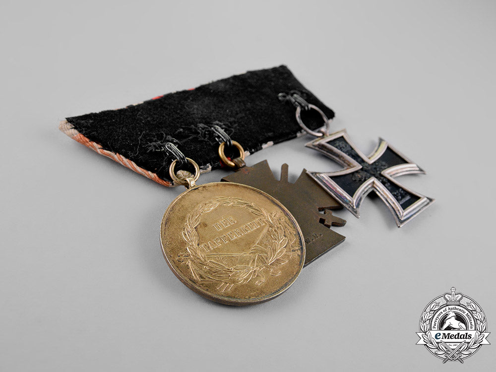 austria,_empire._a_medal_bar_of_three_medals,_awards,_and_decorations_to_an_austrian_recipient_c18-019536