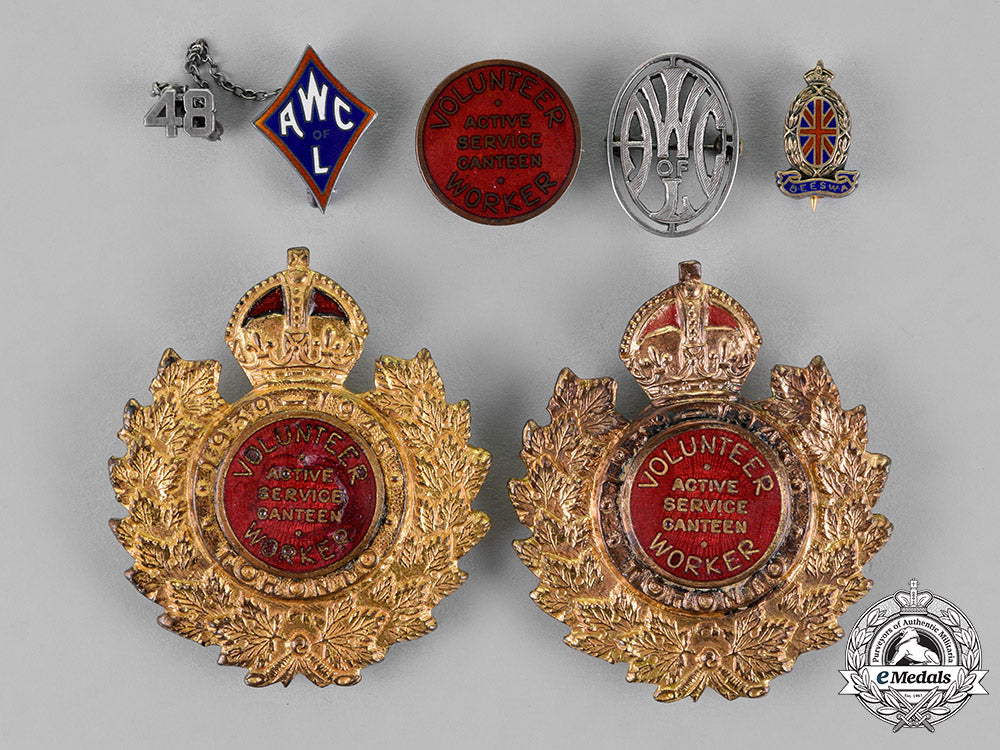 canada._six_women's_auxiliary_corps_badges,_c.1943_c18-019829