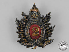 Canada. A Victorian 2Nd Regiment Queen's Own Rifles Cap Badge, C.1890S