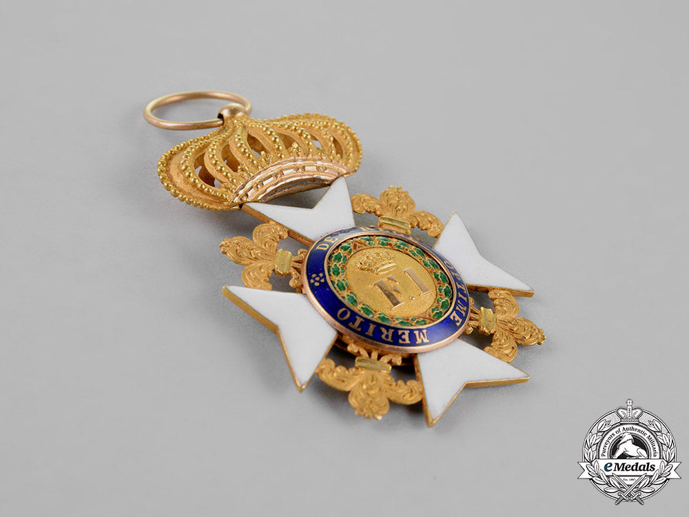 italian_states,_kingdom_of_the_sicilies._a_royal_order_of_francis_i,_knight_with_crown,_c.1880_c18-019947