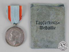 Hessen-Darmstadt. A Silver Medal For Bravery, With Its Original Packet Of Issue