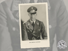 Germany, Luftwaffe. A Wartime Studio Portrait Of Lieutenant Prince Hubertus Of Prussia